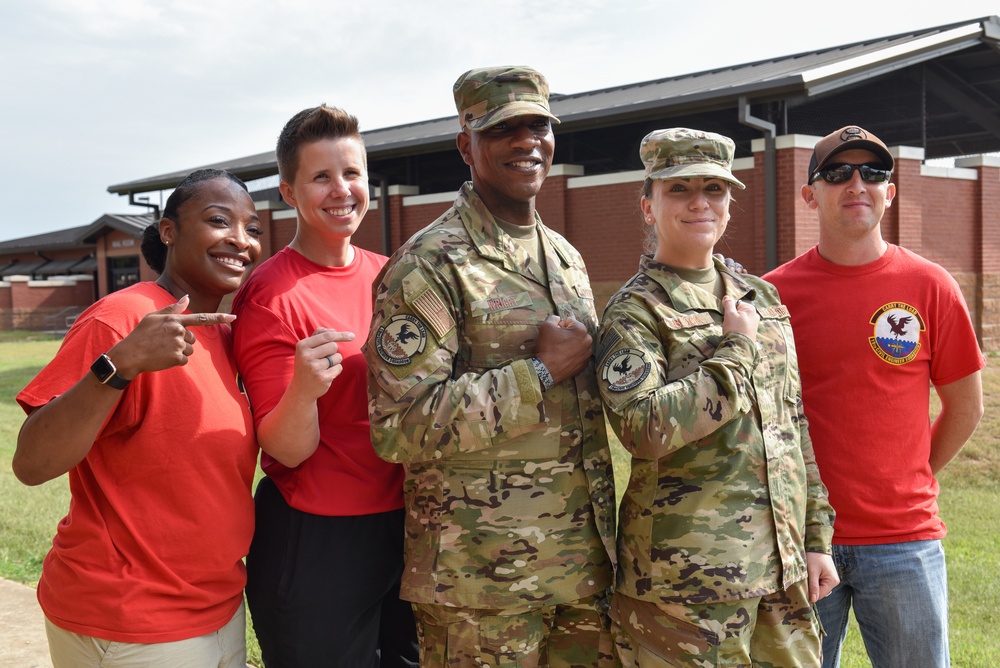 CMSAF Wright joins LRAFB Airmen for Wingman Day