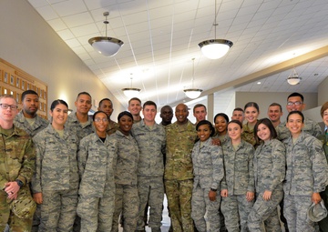 CMSAF Wright joins LRAFB Airmen for Wingman Day