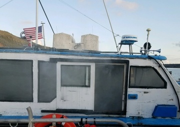 3 mariners rescued from burning boat near Ward Cove