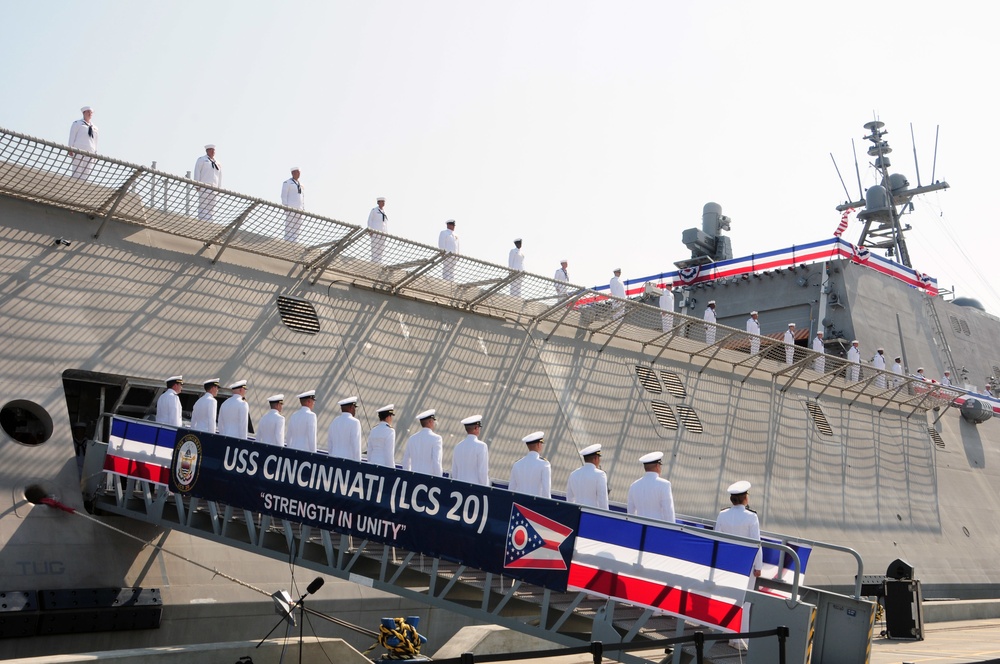 USS Cincinnati LCS 20 Commissioning Ceremony