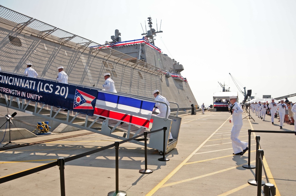 USS Cincinnati LCS 20 Commissioning Ceremony