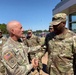 Commanding General of the United States Army Reserve Command, Lieutenant General Charles Luckey, visits the Soldiers of the 518th Sustainment Brigade