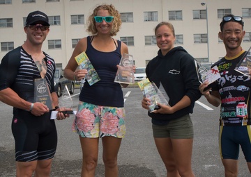 Marine Corps Air Station Futenma hosts the 2019 triathlon