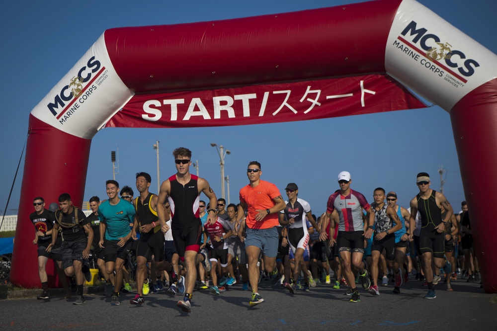 Marine Corps Air Station Futenma hosts the 2019 triathlon
