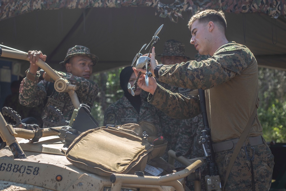 Lima Company patrols the Jungle during Tiger Strike 2019