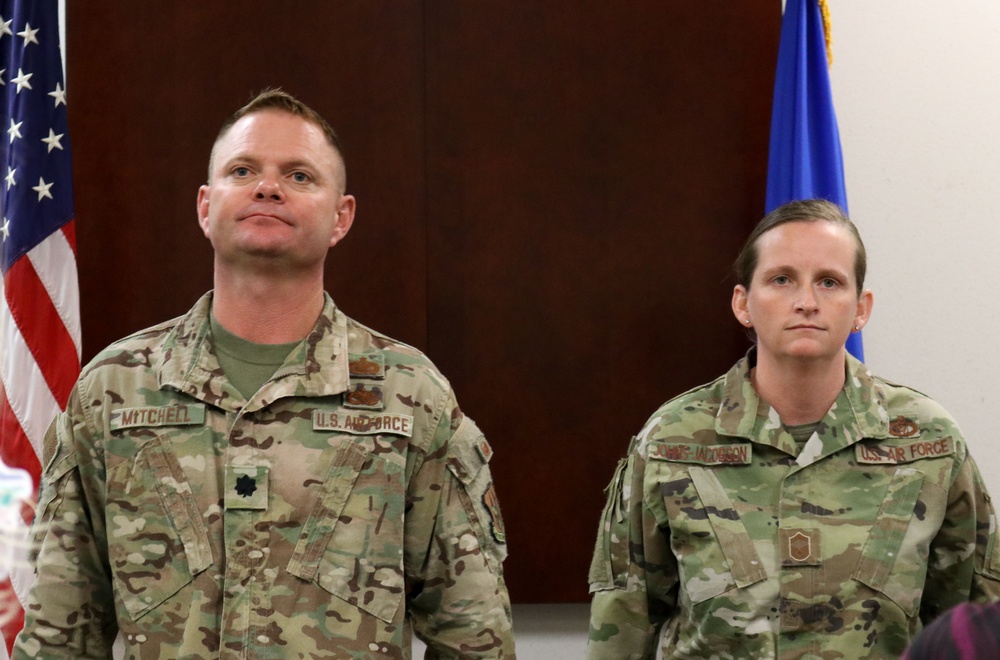 Senior Master Sgt. Jacqueline Johns-Jacobson promotes to chief master sergeant