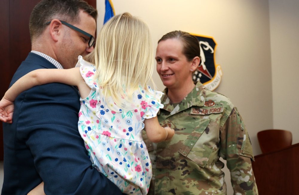 Senior Master Sgt. Jacqueline Johns-Jacobson promotes to chief master sergeant