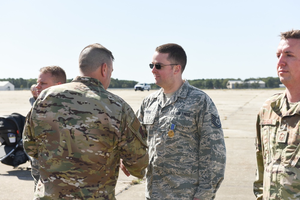 Four Airmen receive Army Achievement Medal