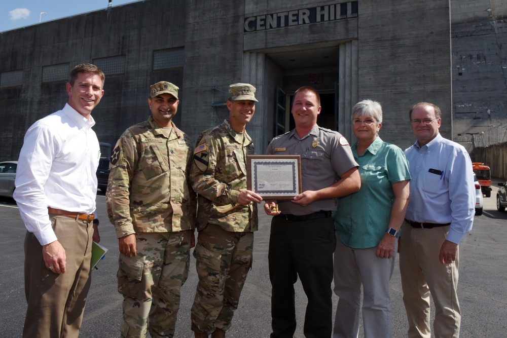 Center Hill Lake park ranger receives command recognition