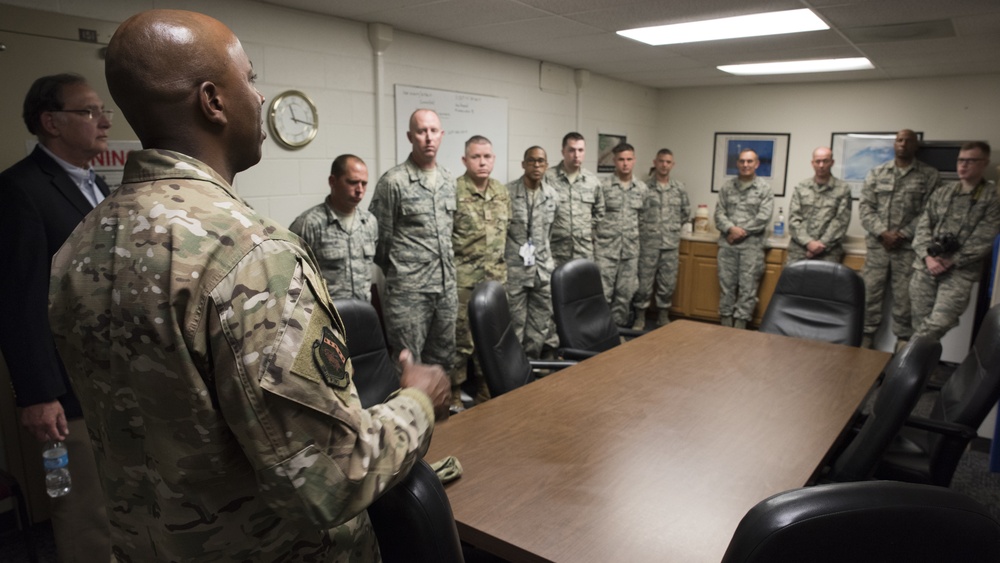 CMSAF Kaleth Wright Visits the 188th Wing