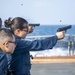 Sailors Aboard USS Milius (DDG 69) Conduct M9 Pistol Live-Fire Gunnery Exercise