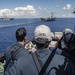 USS Chancellorsville, Ronald Reagan Carrier Strike Group, and Boxer Amphibious Ready Group Sail In Formation