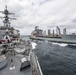 USS Milius (DDG 69) Conducts a Replenishment-at-Sea with USNS Pecos (T-AO 197)