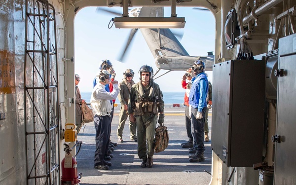 America is underway conducting routine operations in the eastern Pacific.