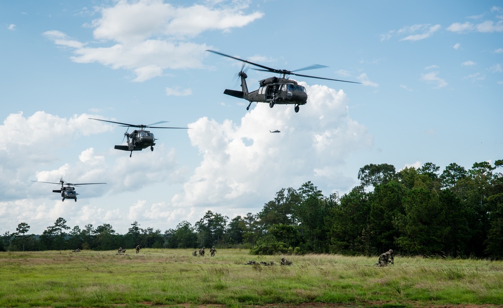UH-60's Drop PAX
