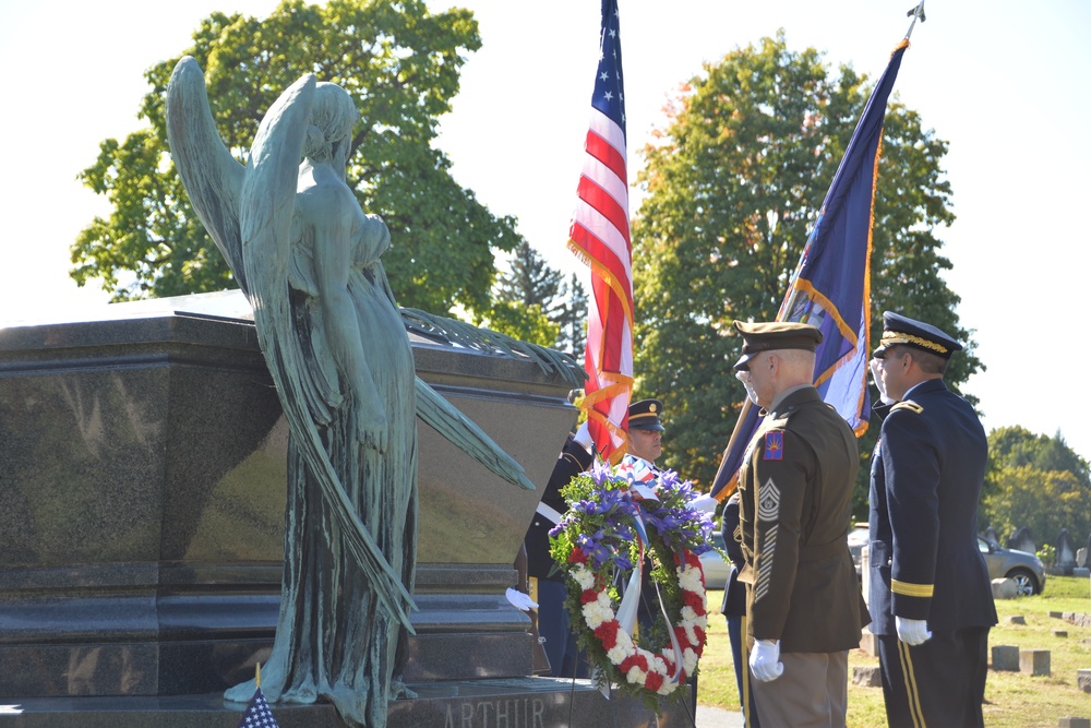 New York National Guard honors President Chester Arthur
