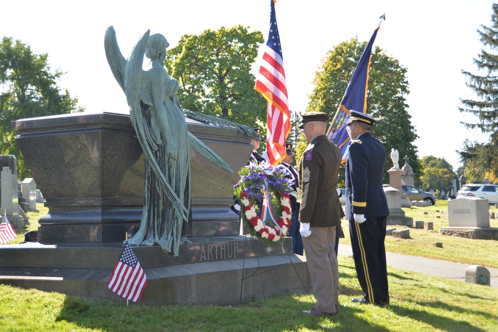 New York National Guard honors President Chester Arthur