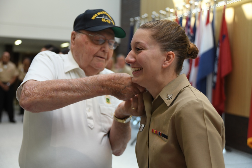 Third Generation Sailor Pinned by Family Navy Legacies