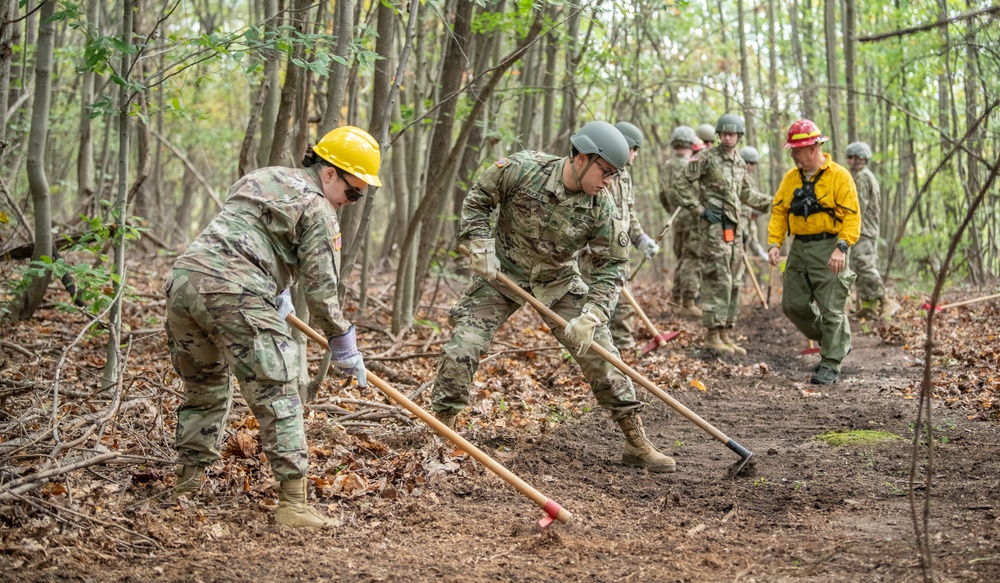 W.Va. Guard’s 249th Band trains on wildland fire suppression