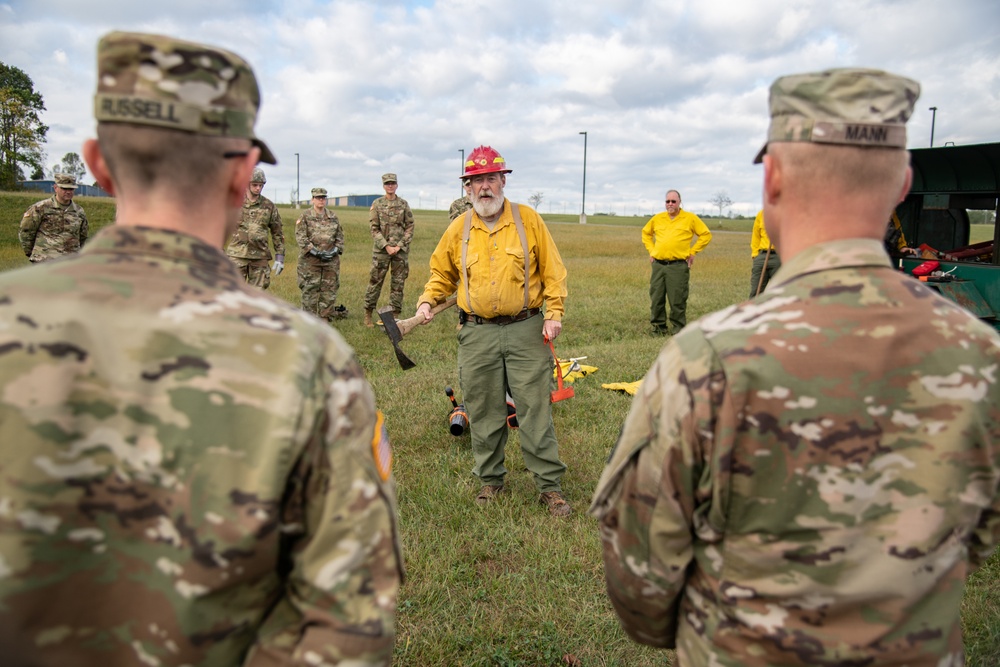 W.Va. Guard’s 249th Band trains on wildland fire suppression