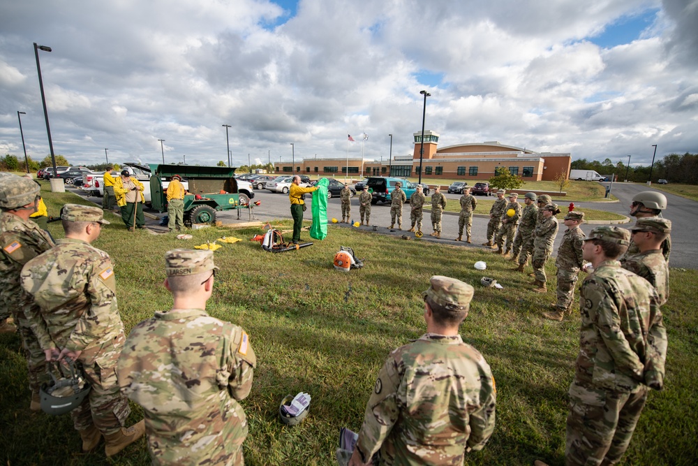 W.Va. Guard’s 249th Band trains on wildland fire suppression
