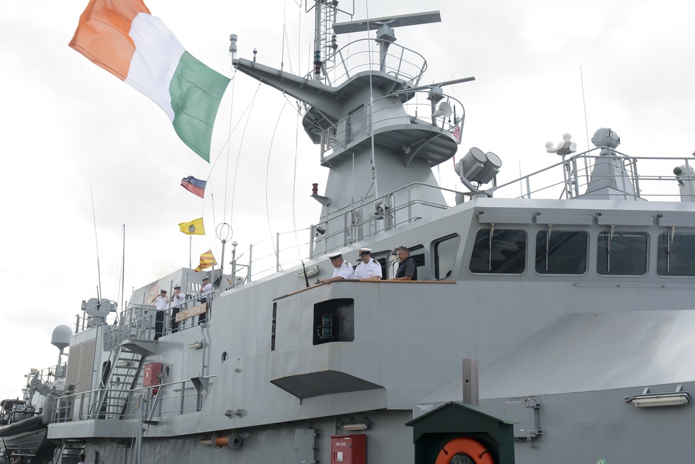 LE Samuel Beckett departs Boston Navy Yard