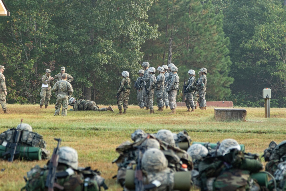 UNC Tar Heel ROTC cadets complete fall semester field training exercise at Camp Butner