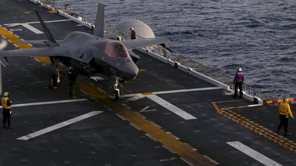 Making History: A Dozen F-35B aboard USS America