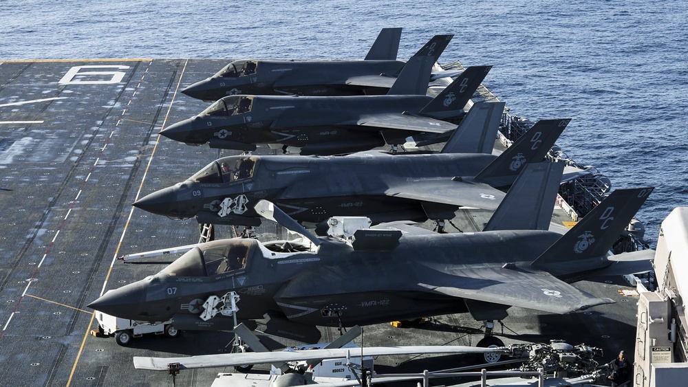 Making History: A Dozen F-35Bs aboard USS America