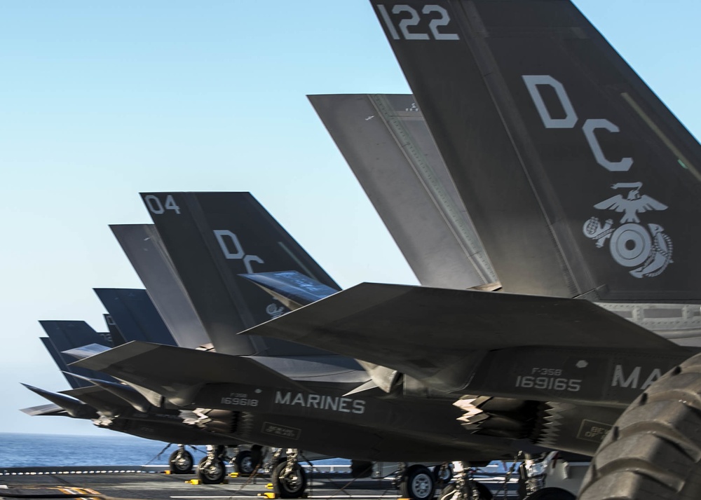 Making History: A Dozen F-35Bs aboard USS America