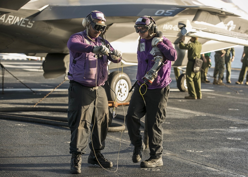 Making History: A Dozen F-35Bs aboard USS America