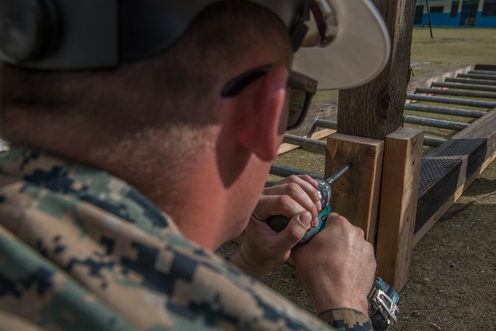 Koa Moana combat engineers build playground at Peleliu Elementary