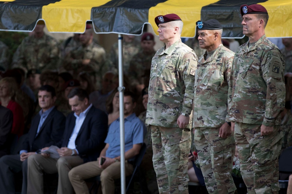 XVIII Airborne Corps hosts change of command, welcomes familiar Fort Bragg leader to the helm