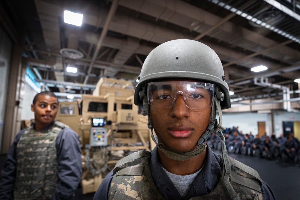 NJ Youth ChallenNGe Cadets tour Observer/Trainer facility