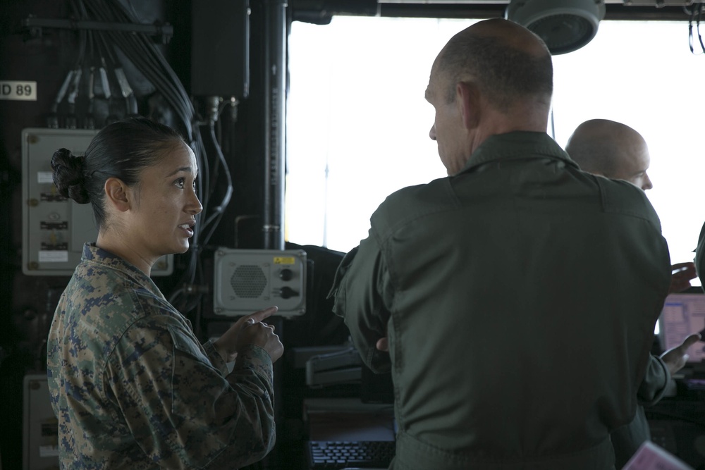 3rd MAW General tours the USS America