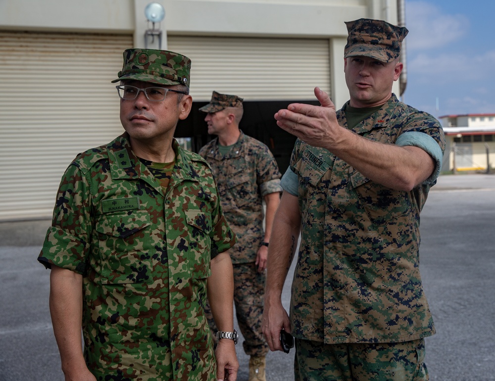 Japanese Ground Self-Defense Force general visit 12th Marine Regiment