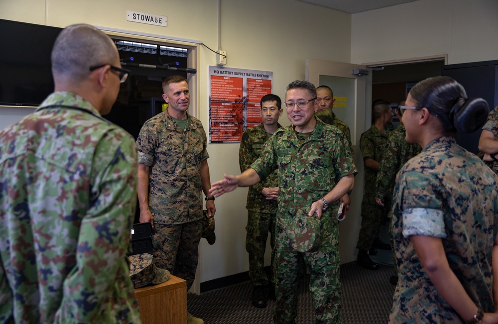 Japanese Ground Self-Defense Force general visits 12th Marine Regiment
