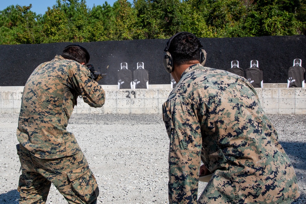 Weapons Training Battalion enhances marksmanship skills, builds camaraderie with personal weapons shoot