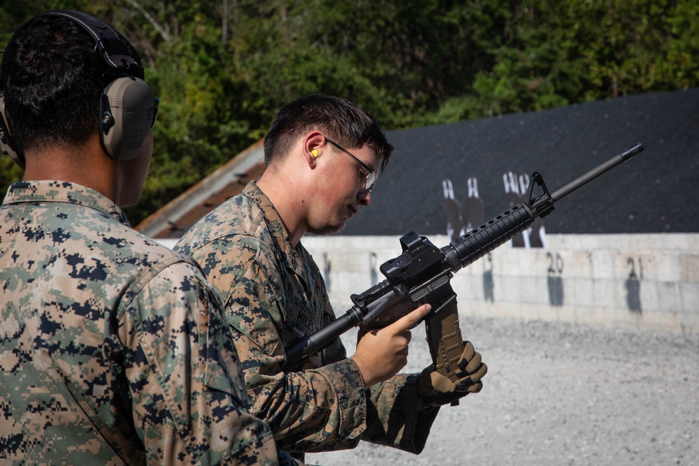 Weapons Training Battalion enhances marksmanship skills, builds camaraderie with personal weapons shoot