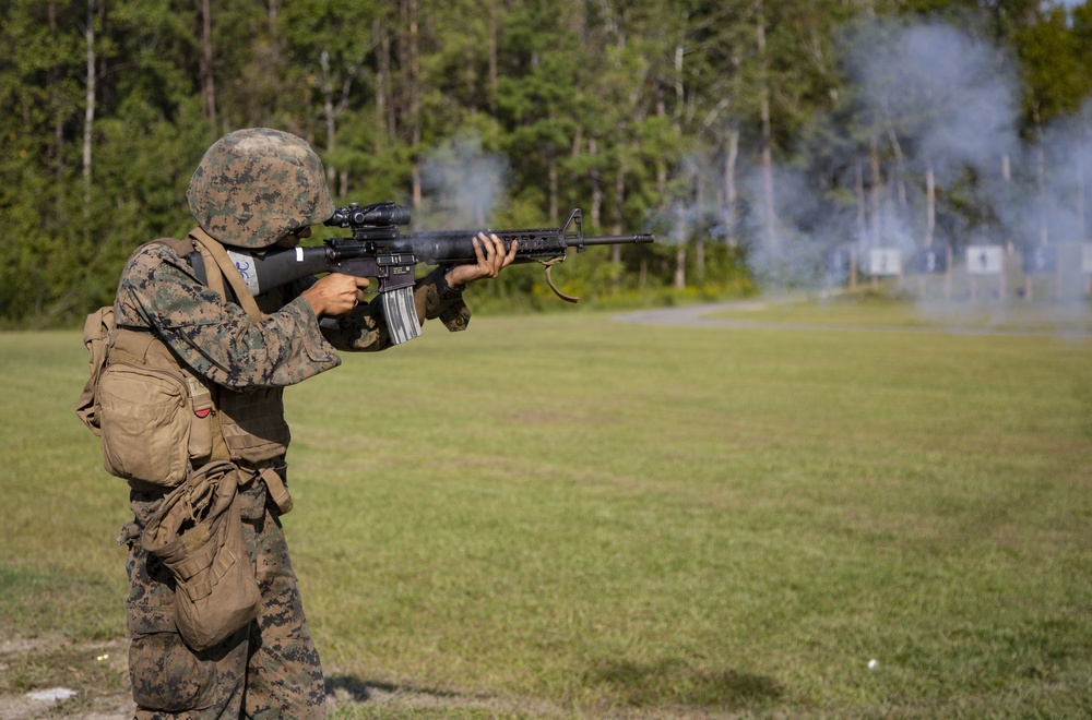 Camp Lejeune Marines conduct rifle qualification training