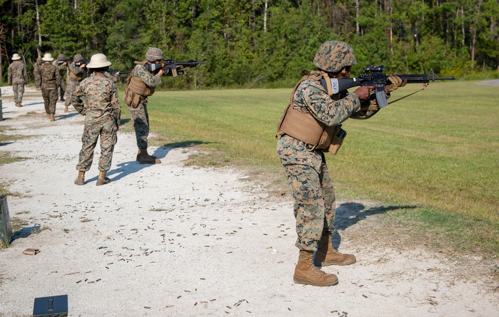 Camp Lejeune Marines conduct rifle qualification training