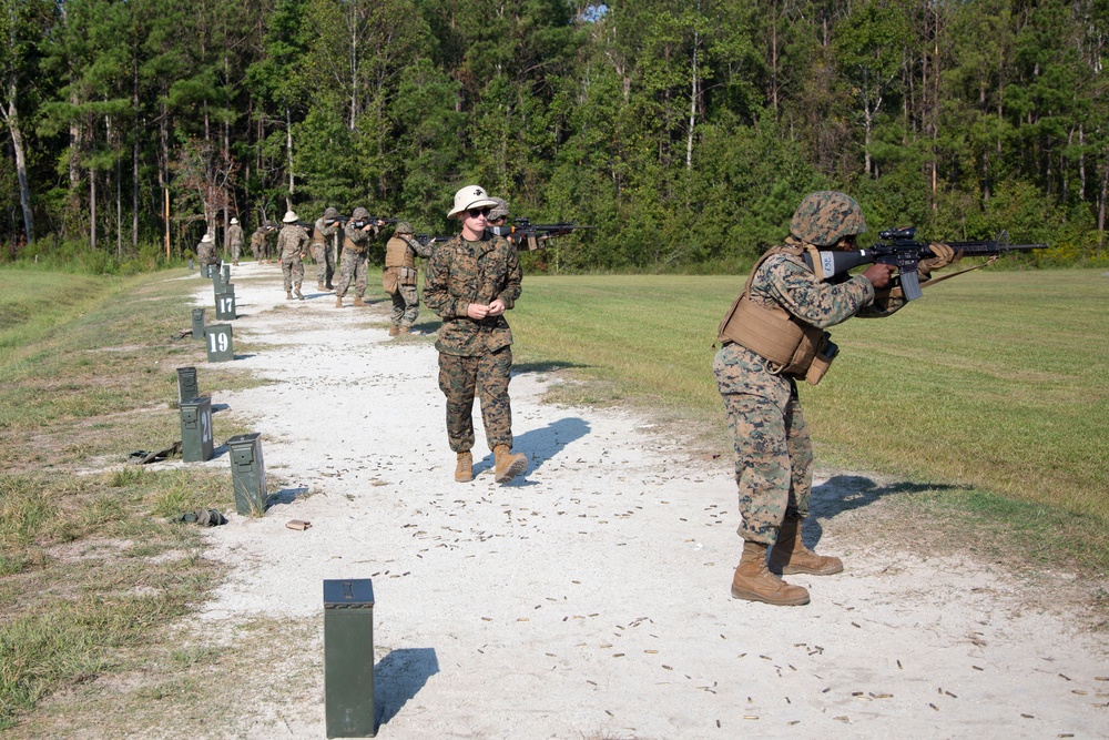 Camp Lejeune Marines conduct rifle qualification training