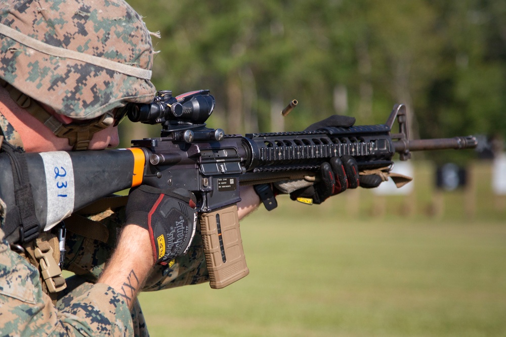 Camp Lejeune Marines conduct rifle qualification training