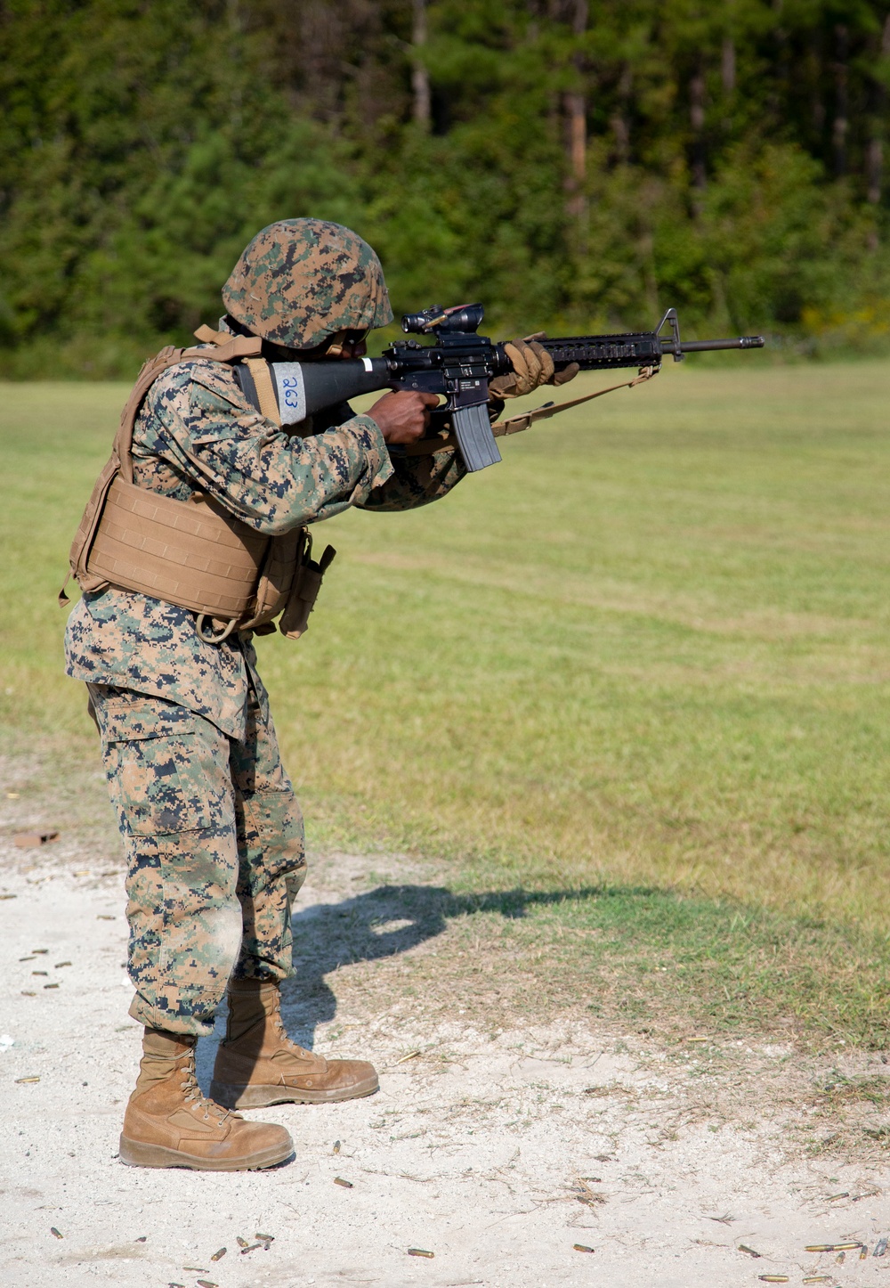 Camp Lejeune Marines conduct rifle qualification training