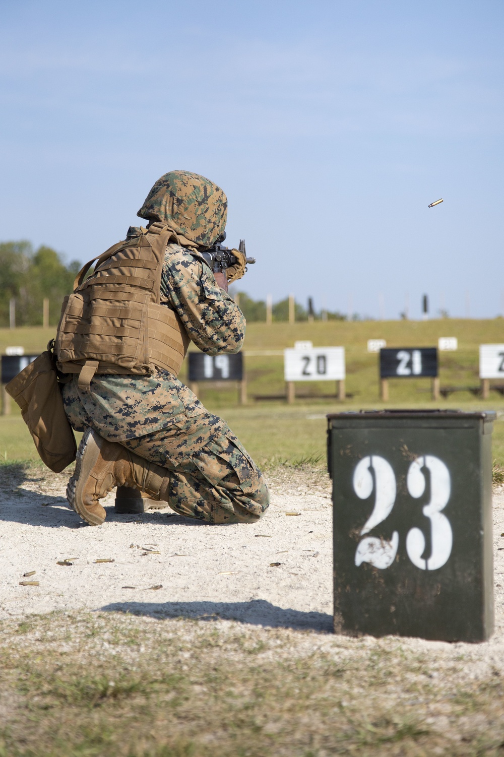 Camp Lejeune Marines conduct rifle qualification training