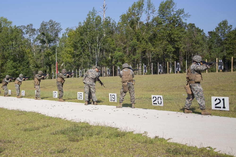 Camp Lejeune Marines conduct rifle qualification training