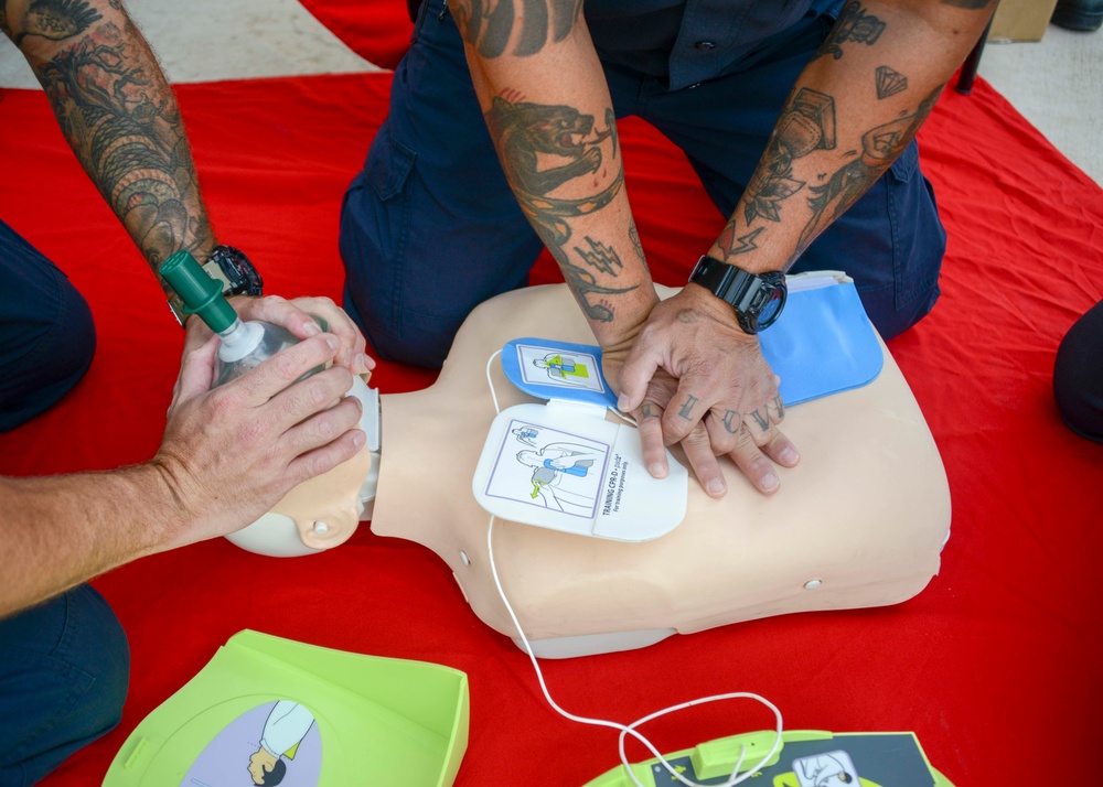 NSA Souda Bay Firefighters CPR Demonstration