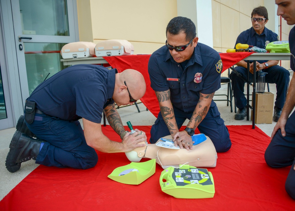 NSA Souda Bay Firefighters CPR Demonstration