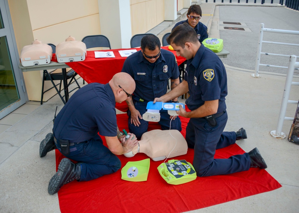 NSA Souda Bay Firefighters CPR Demonstration