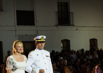 U.S. and Spanish Navies Represented in Rota, Spain Damas Coronation